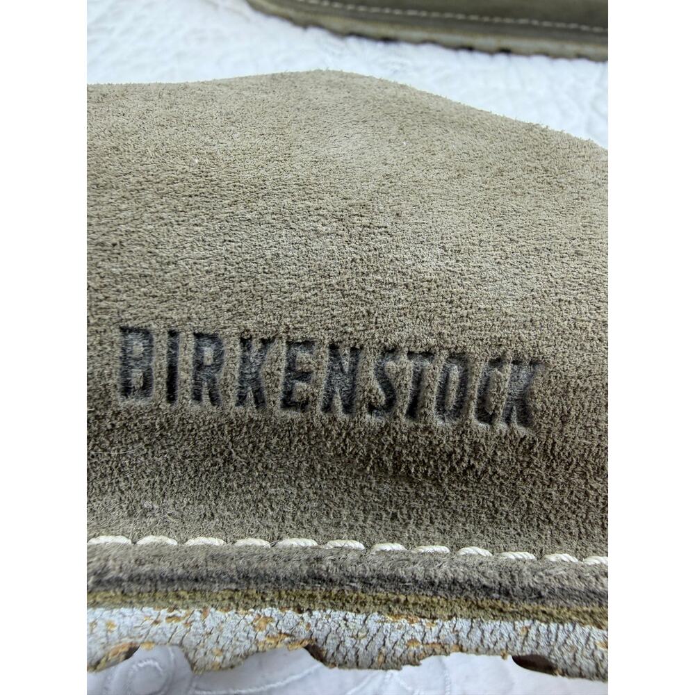 Birkenstock Women's 10 Tan Suede Slip On Clog Mule Comfort Casual Walking Shoes - Picture 13 of 13